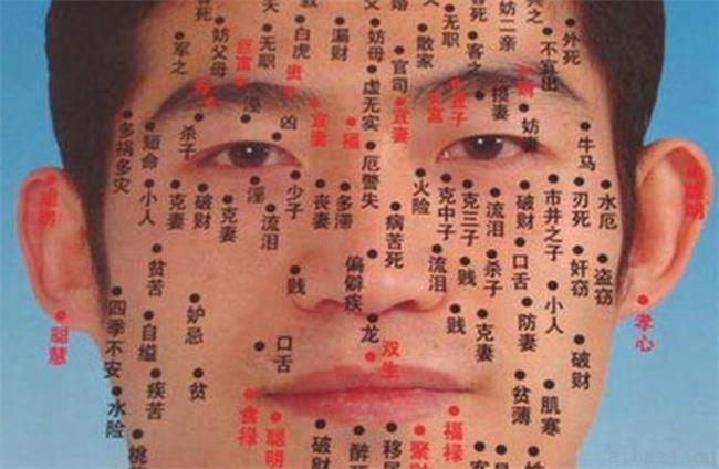最准的痣相图解 不同部位的痣有不同的意义